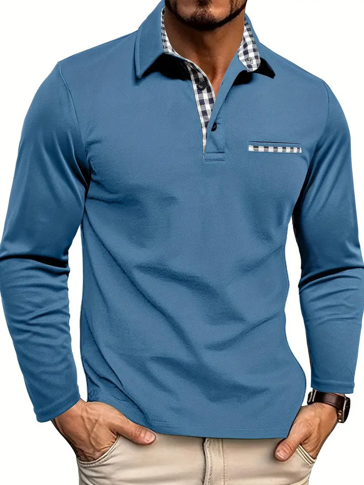Chris | Herren Winter Langarm Polo-Shirt
