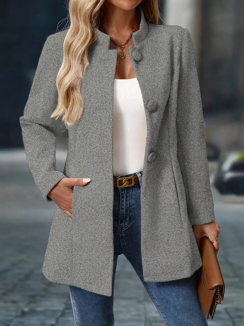 Sofia | Damen Winter Mantel mit Knöpfen