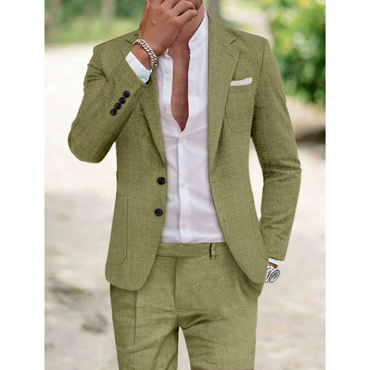 Elias | Herren Slim Fit Formeller Business Anzug