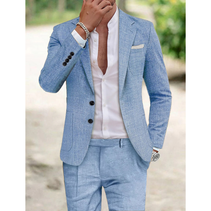 Elias | Herren Slim Fit Formeller Business Anzug
