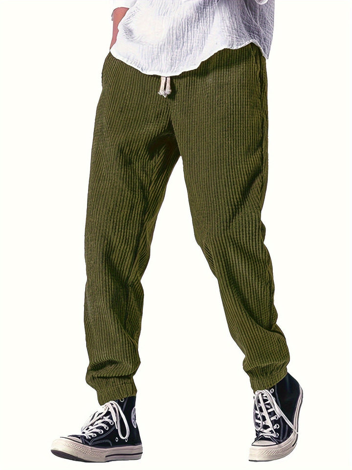 David | Lässige Herrenhose mit Kordelzug und lockerem Schnitt