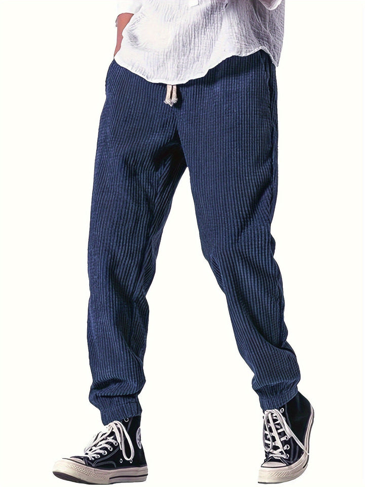 David | Lässige Herrenhose mit Kordelzug und lockerem Schnitt