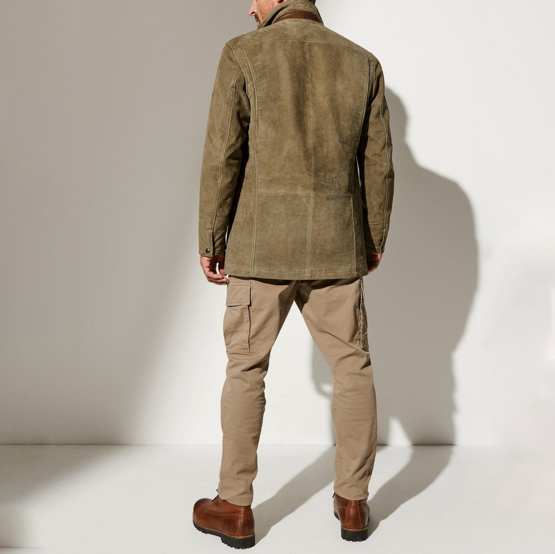 Nils | Herren Winter Lederjacke im Casual-Stil mit Taschen
