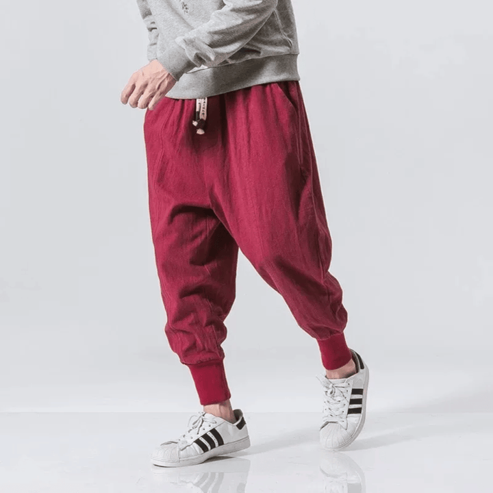 Andreas | Streetwear Locker geschnittene Knöchel-Joggerhosen