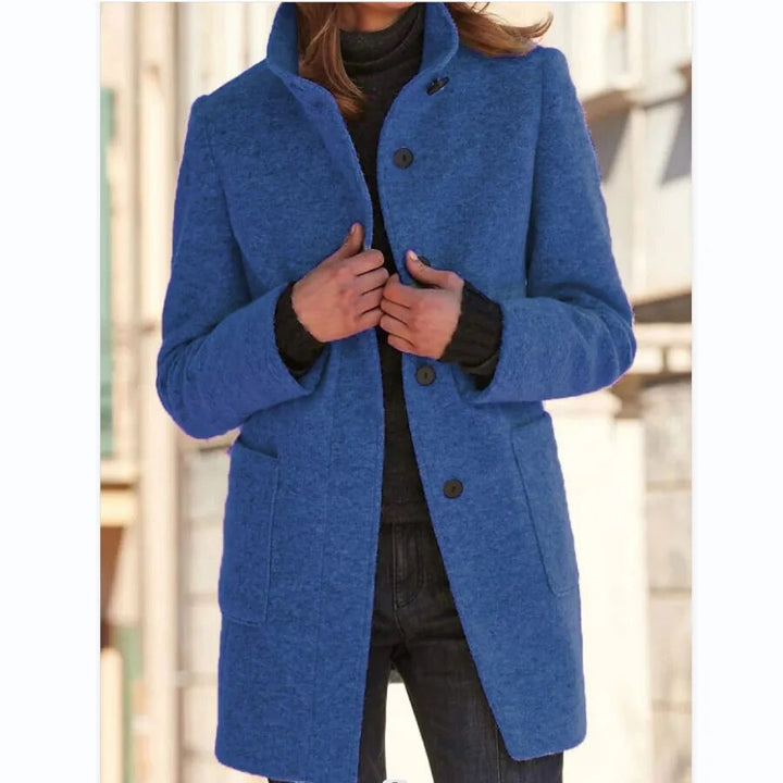 Katharina | Damen Eleganter Einreihiger Wintermantel